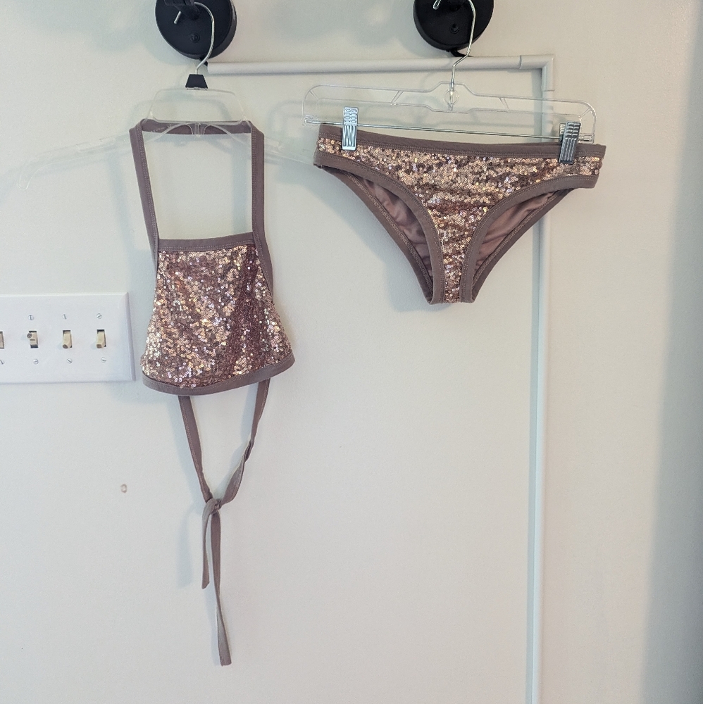 Sequin 2 Piece Bathing Suit